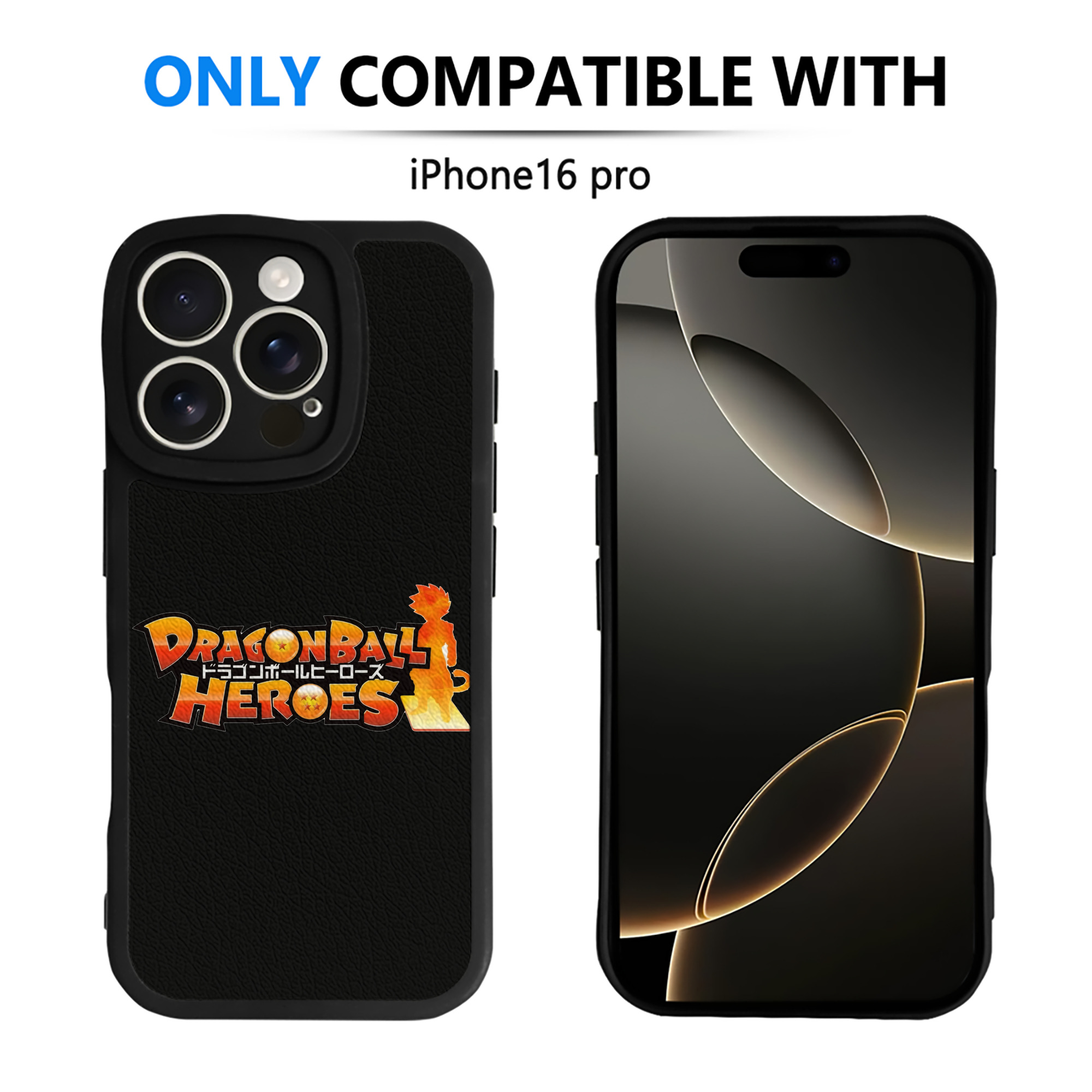 （画像用） ドラゴンボール DRAGON BALL 【iPhone 16シリーズ対応】シリコンスマホケース（レザー調） 材質：シリコン
